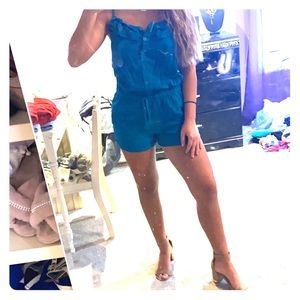 The cutest aquamarine color romper!!!